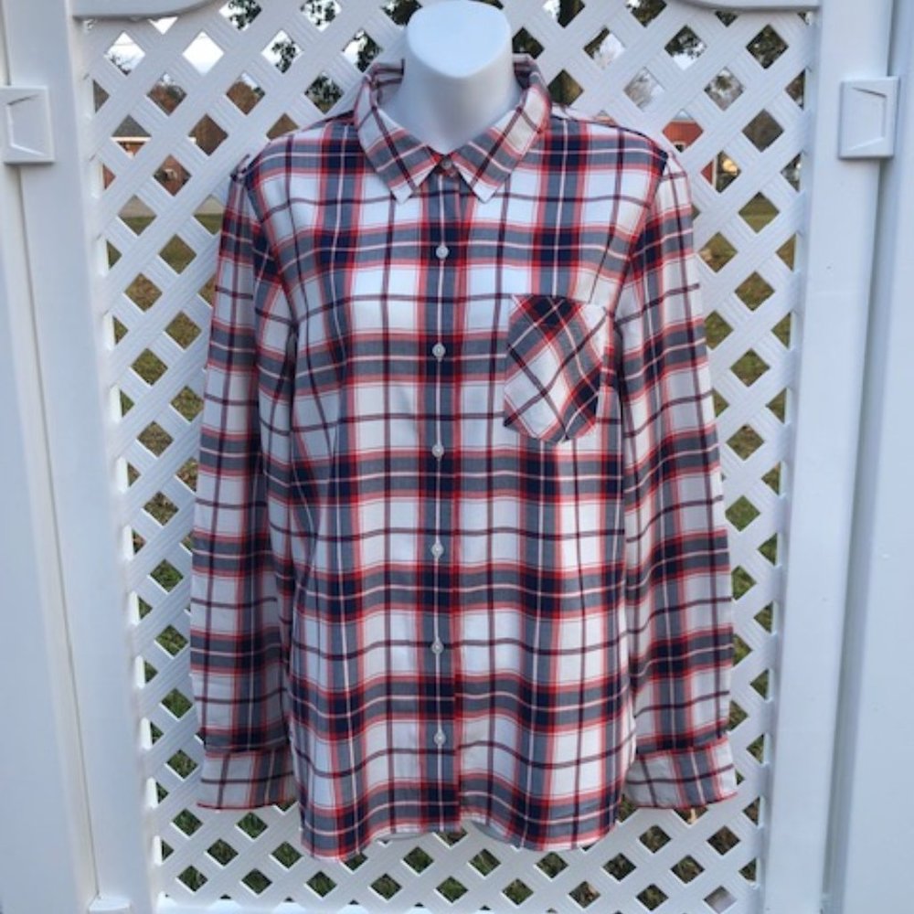 TOMMY HILFIGER WOMAN'S PLAID SHIRT